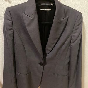 Tahari blazer grey women's 6